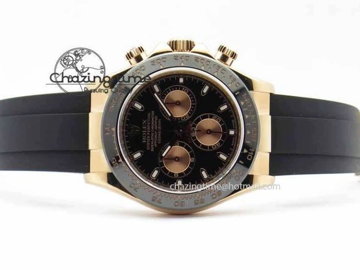 0511 Daytona 116515 Noob 1:1 Best Edition Black RG Dial On Black Rubber Strap A7750 (Free Extra Strap) ZipUp 3743